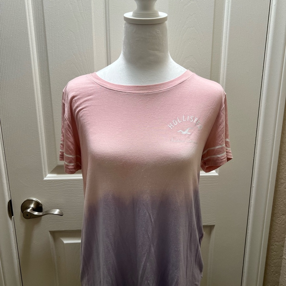 Hollister Pink and Purple Women's Top